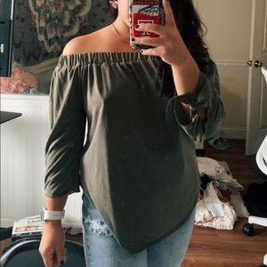 Off the shoulder blouse